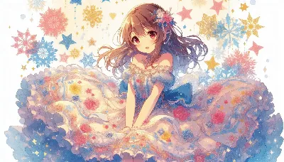 星降るドレスに包まれた少女の夢