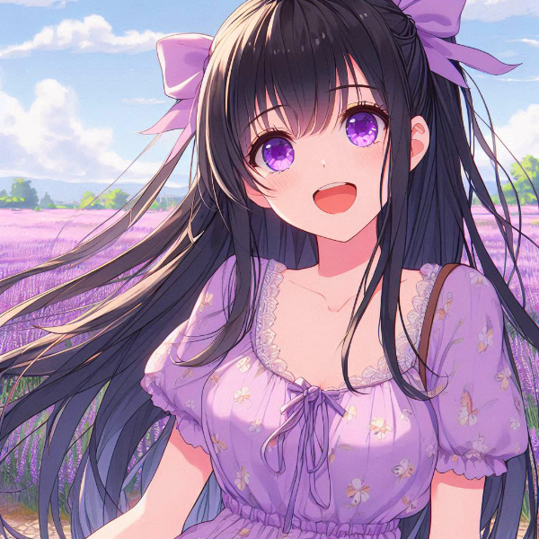 ラベンダーと、うちの子＊その2(4枚)