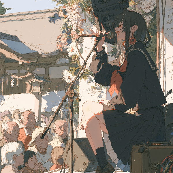 村のカラオケ大会