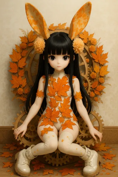 秋の歯車に舞うウサギ少女の秘密