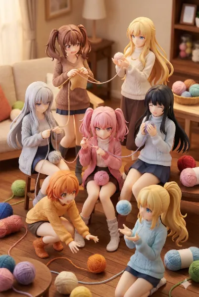 毛糸が紡ぐ時間（おま好きガールズ×毛糸玉）