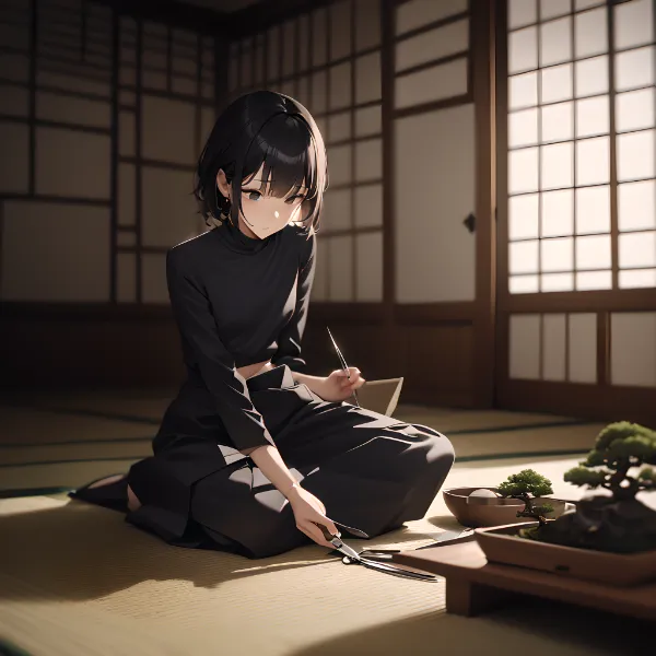 厳格な美意識と盆栽の調和