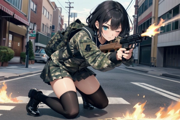 私立ミリオタ学園「市街地防衛戦」