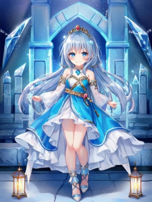 氷の世界のお姫様