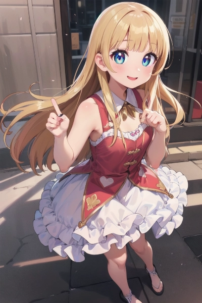 街角に佇む金色の髪の少女