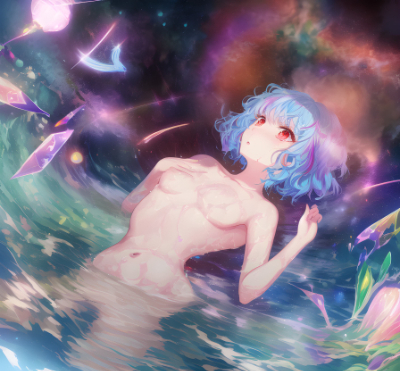 流れ星と水と肌