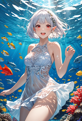 海の中