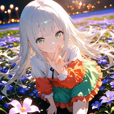 Blooming Smile / 花の中で、笑う