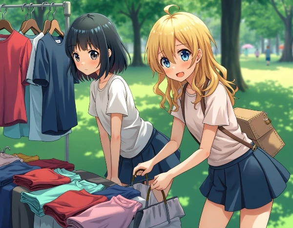 黒髪＆ブロンド・フリマに行った