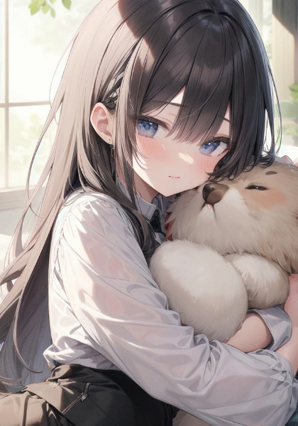 ぬいぐるみと女の子