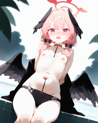 ブルアカ コハル 水着＋ぶっかけ