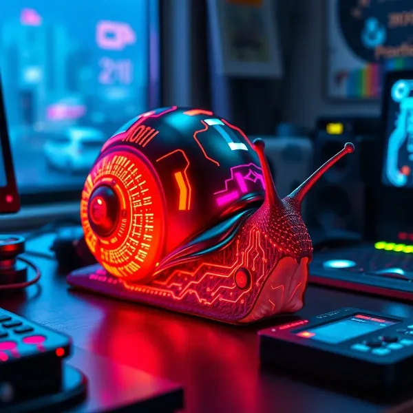 カタツムリのパソコンマウス