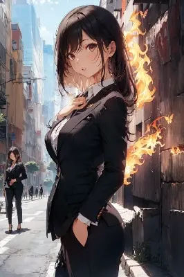 火属性のOLの画像