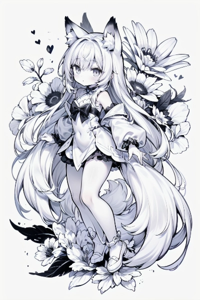 モノクロチャレンジ。