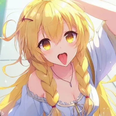 黄金の髪の少女と陽光のいたずら