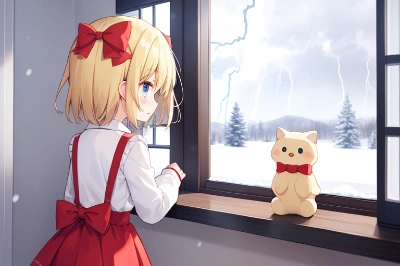 すごく雷が落ちているよ
