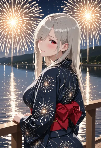 花火の夜、ノワールと出会う