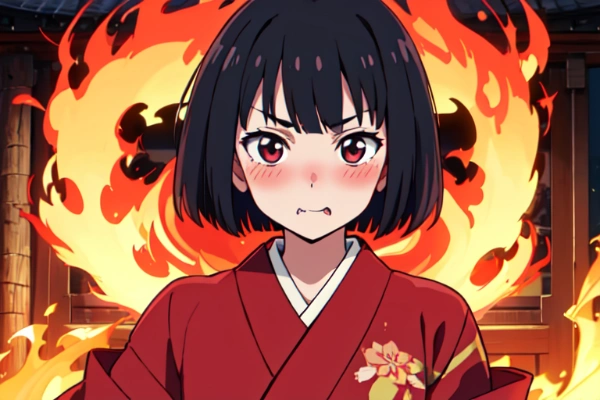 火のように真っ赤っか