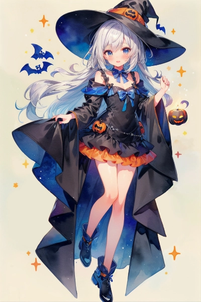 🕯🎃Happy Halloween👻🦇 シルバー双子ちゃんver.