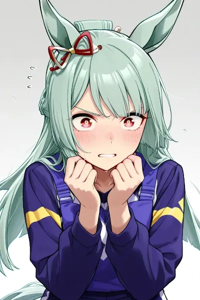 初めてのプールに戸惑うフジマサマーチ（ウマ娘）