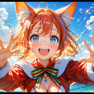 遊ぶサンタガール（12枚）