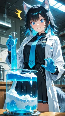 🐺 化学 〜うおっ！？ 泡が止まんねぇ！！〜🧪💙