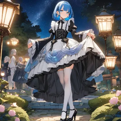 夜のお庭
