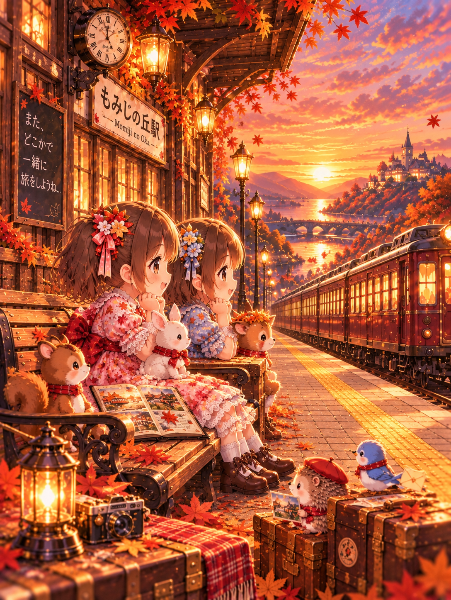 夕焼け色の始発列車