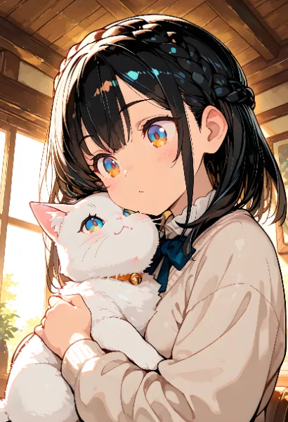 「もふもふしてカワイイなぁ～♪」