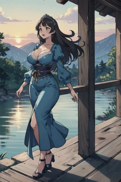 水海を散歩する