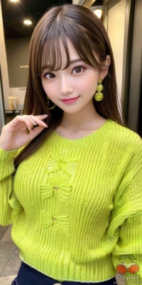 【限定】このニット、ゆるっとしたシルエットがおしゃれで好きなんだ