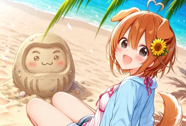 アイピク島の砂だるま