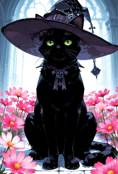 魔女猫の花咲く秘密の庭