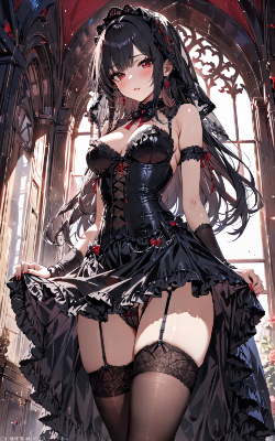 長髪のゴスロリ美少女