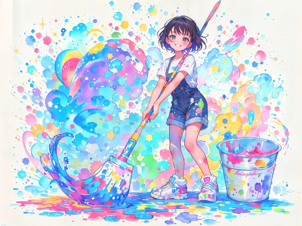 カラフルペイントスプラッシュ