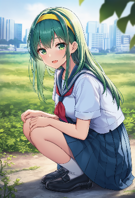 少女と都市の秘密の庭