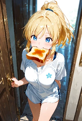 トーストをくわえて飛び出す朝