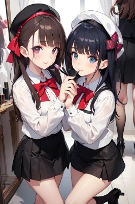 お互いメイク