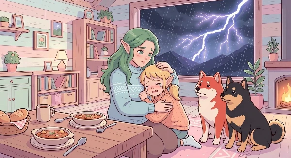 雷怖いエル子ちゃん