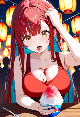 【あすか】夏祭りでかき氷