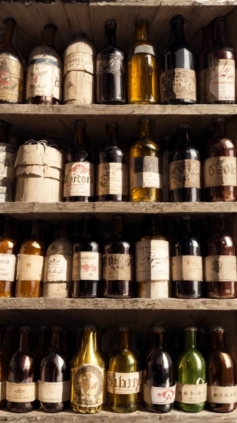 多くの銘柄のビール