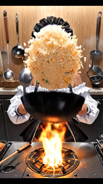 メイドちゃんの炒飯