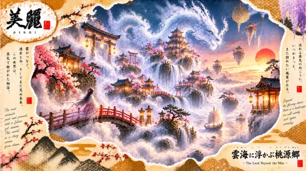 白龍が舞う雲海の隠された桃源郷