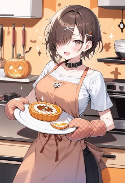 ハロウィン準備中💦 美味しそうに焼けたー💕