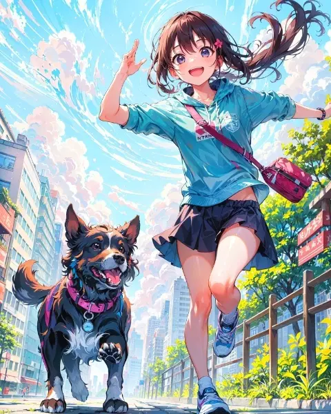 愛犬とランニング