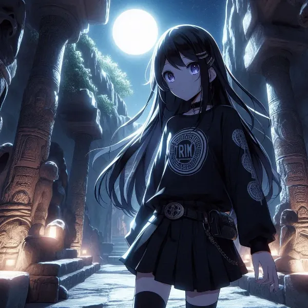 ここが、アトランティス大陸に続いていると云われる、古代の神殿ね🎵