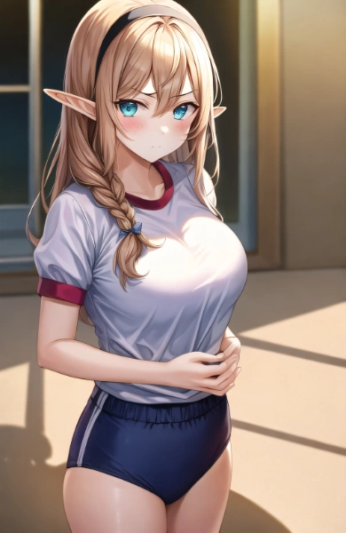 体操服エルフちゃん
