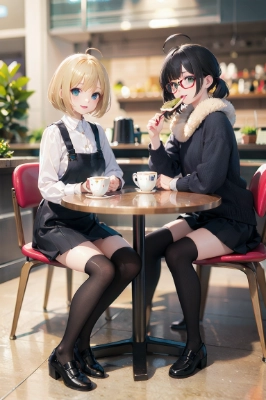 お友達とカフェ