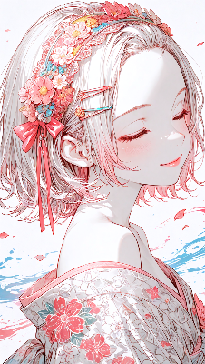 花冠の少女と春のささやき