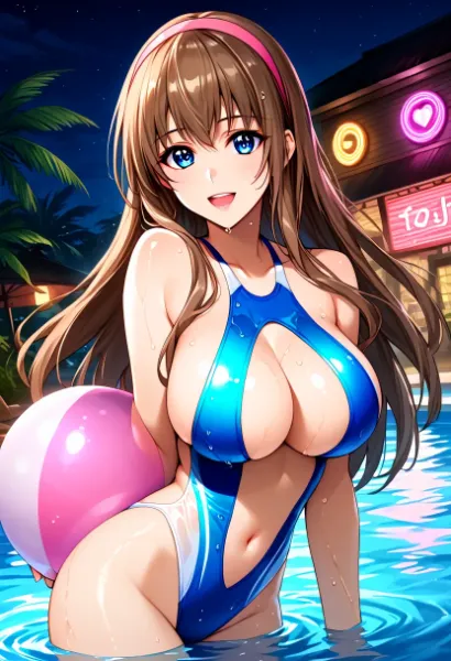 ヒトミちゃん　ナイトプール